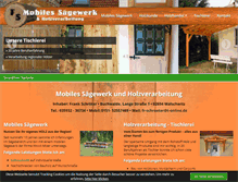 Tablet Screenshot of mobilsaegewerk-schroeter.de